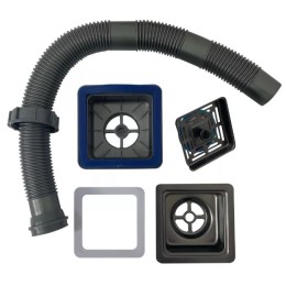 Cuba Gourmet Quadrada Aço Inox 44x44cm Black - Construinox